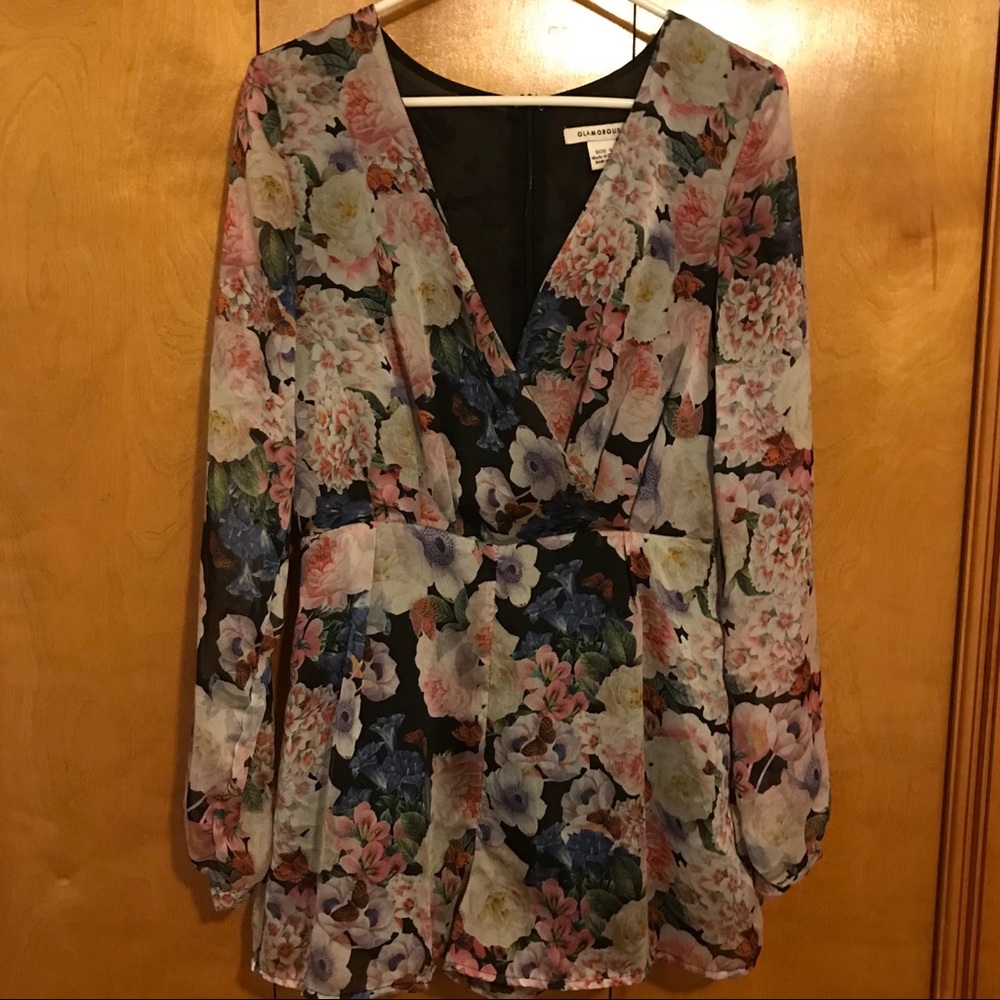 Floral Print Romper
